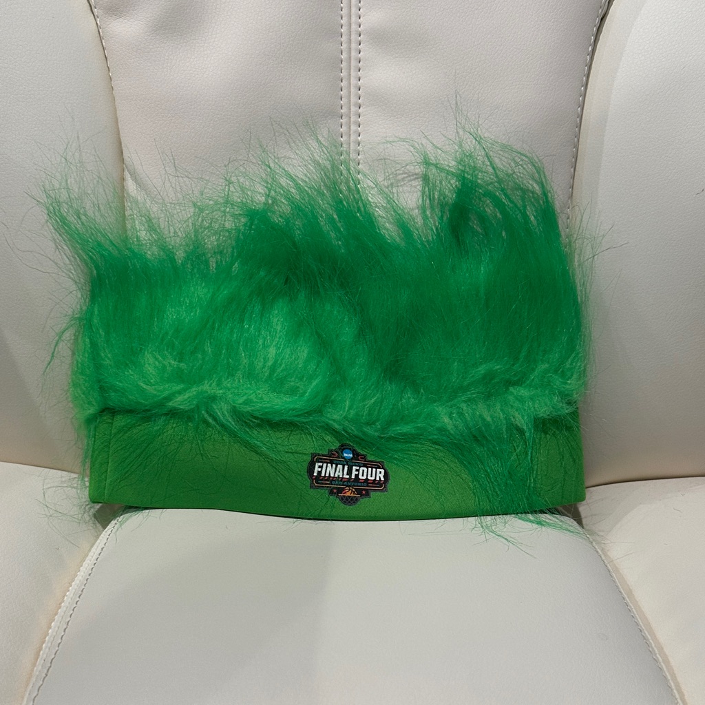 Green Final Four Furry Hat Green Final Four Furry Hat